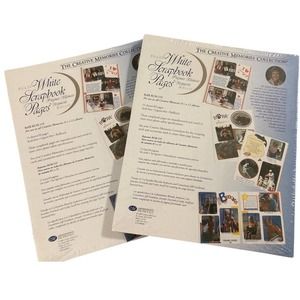 Creative Memories 8 1/2 X 11 White Scrapbook Refill Pages NIP 2000